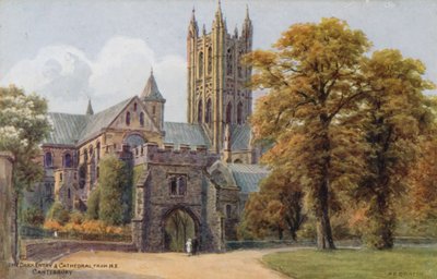 The Dark Entry and Cathedral, from N E, Canterbury by Alfred Robert Quinton